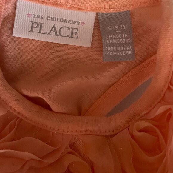 ❤️ The Children's Place Tutu Peach Dress Size 6-9 Months - Picture 2 of 5